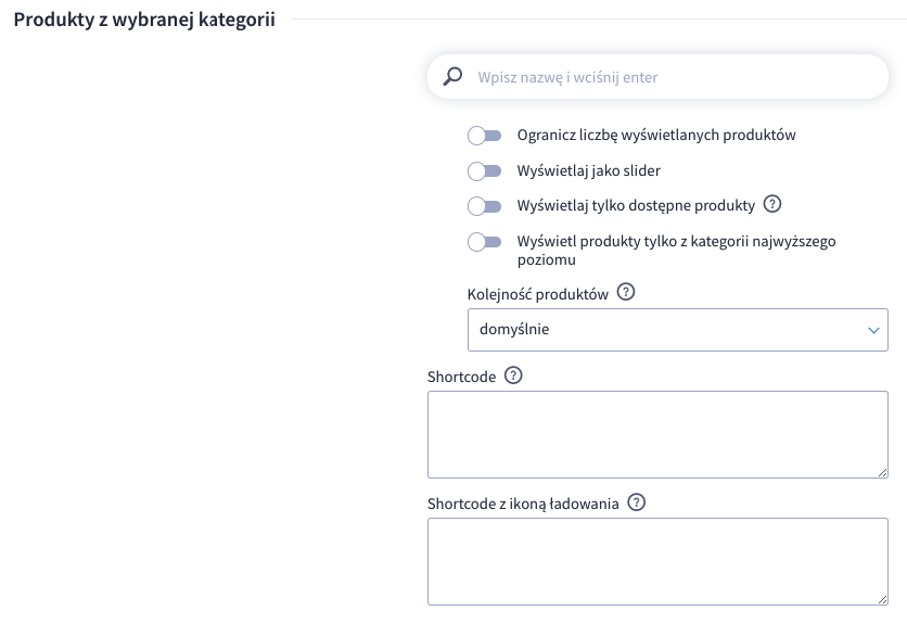 Generator boxów - produkty z kategorii