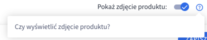 Włączenie wyświetlania zdjęcia produktu w dymku