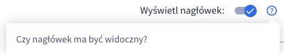 Opcja wyświetlenia nagłówka nad powiązanymi produktami