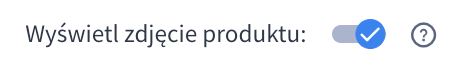 Opcja wyświetlania zdjęcia produktu