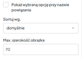 Pole z konfiguracją JSON w module układu strony