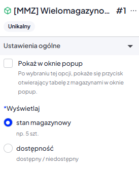 Wielomagazynowość na karcie produktu - ustawienia ogólne